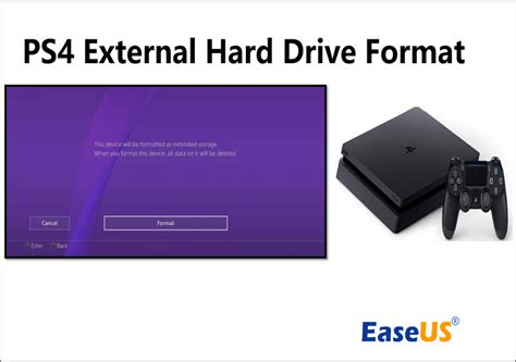 external hard drive format for ps4|How to format an external hard drive for .